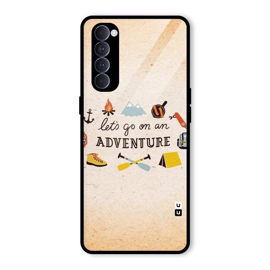 Lets Adventure Life Glass Back Case for Oppo Reno4 Pro