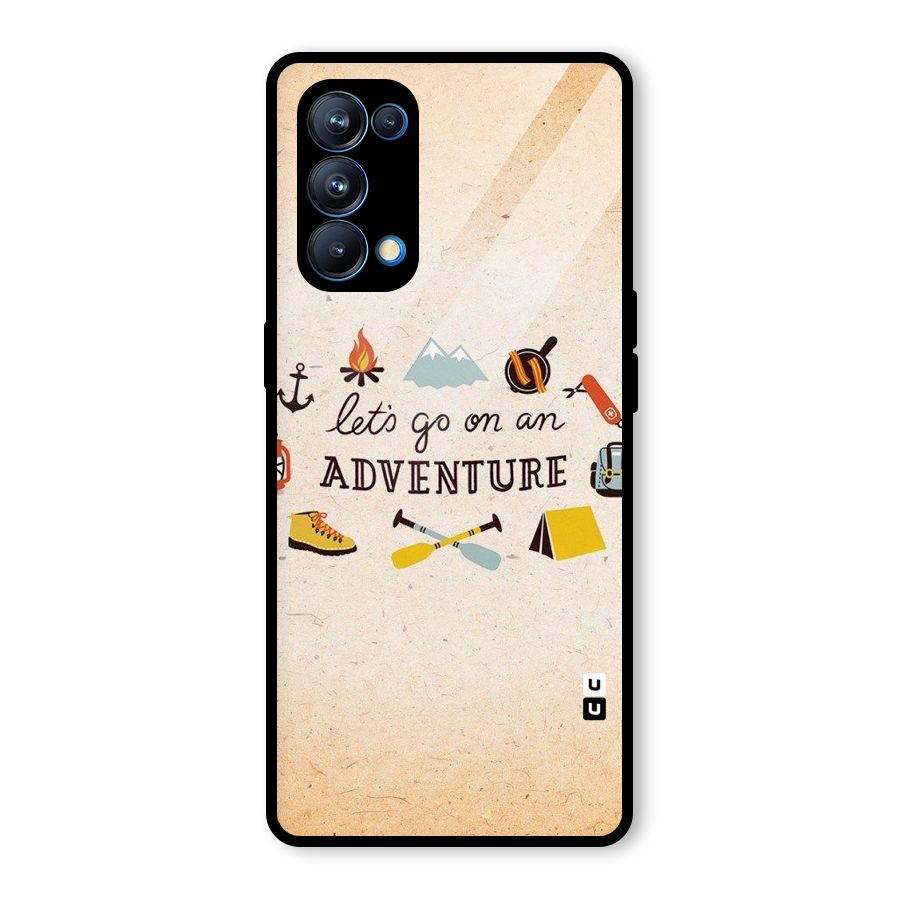 Lets Adventure Life Glass Back Case for Oppo Reno5 Pro 5G