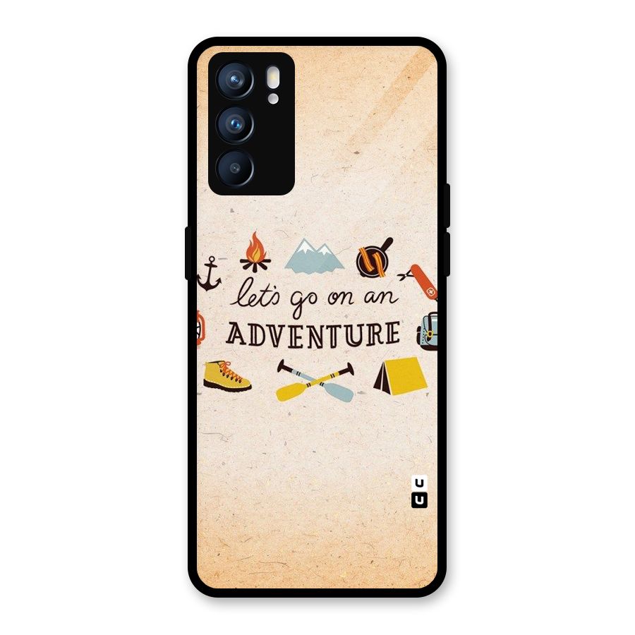 Lets Adventure Life Glass Back Case for Oppo Reno6 5G