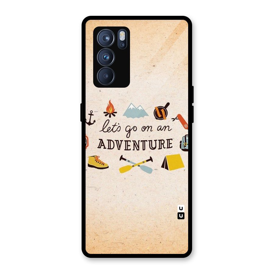 Lets Adventure Life Glass Back Case for Oppo Reno6 Pro 5G