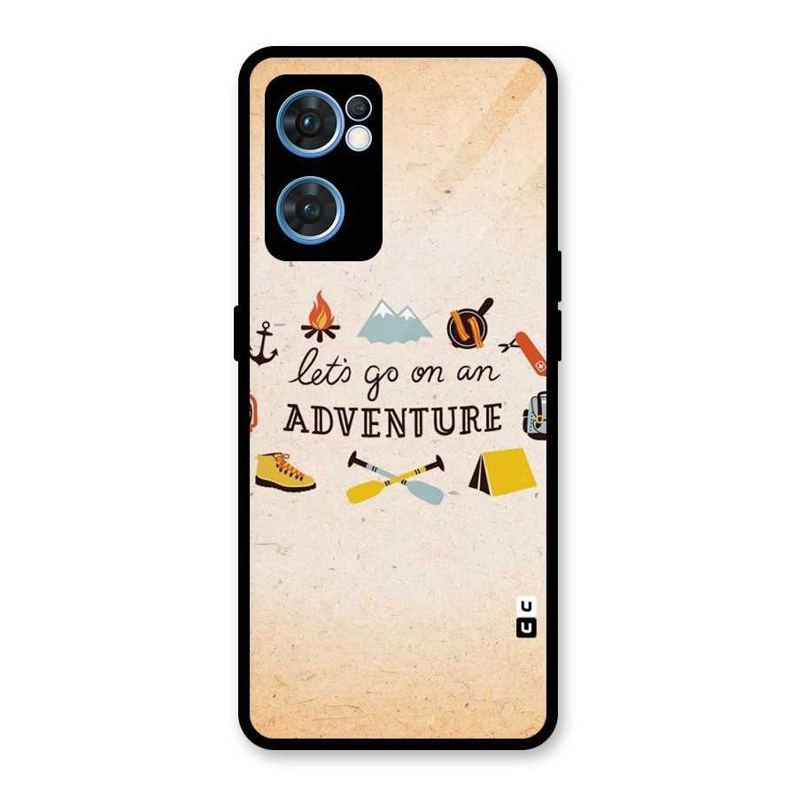 Lets Adventure Life Glass Back Case for Oppo Reno7 5G