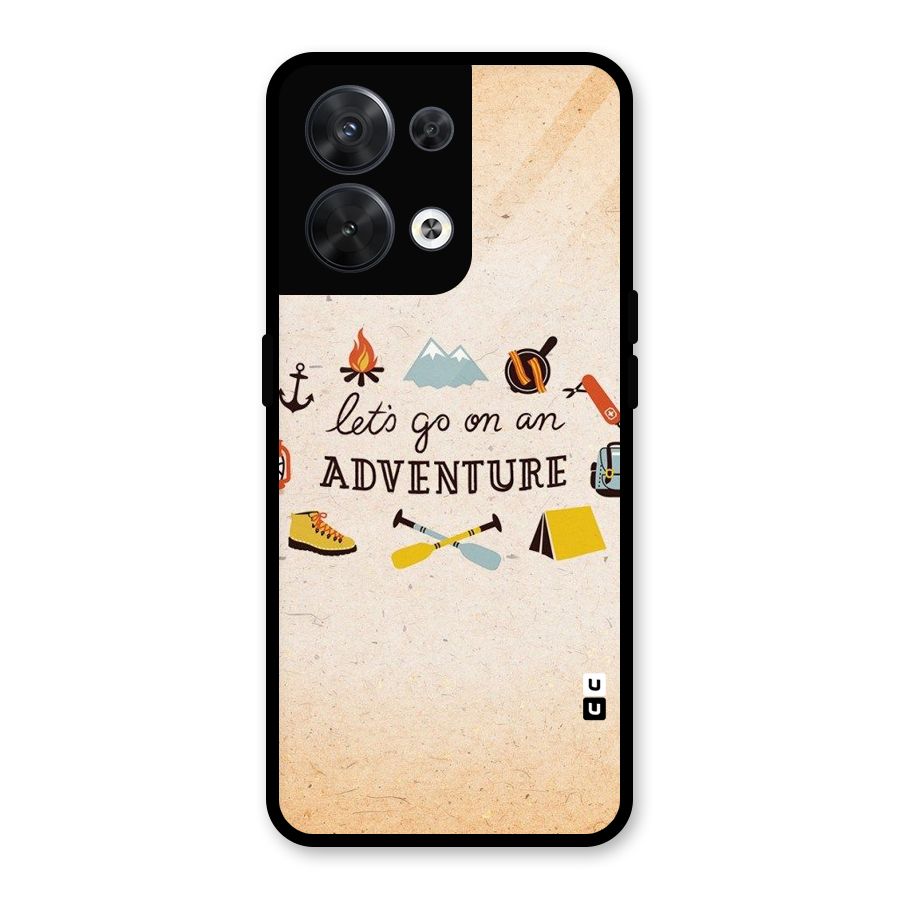 Lets Adventure Life Glass Back Case for Oppo Reno8 5G
