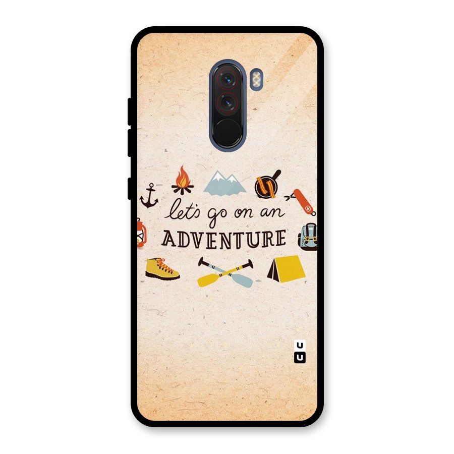 Lets Adventure Life Glass Back Case for Poco F1