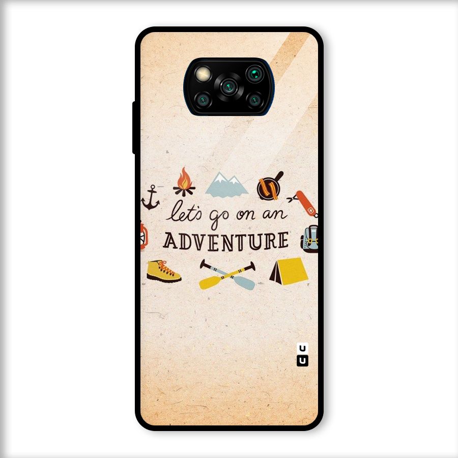 Lets Adventure Life Glass Back Case for Poco X3