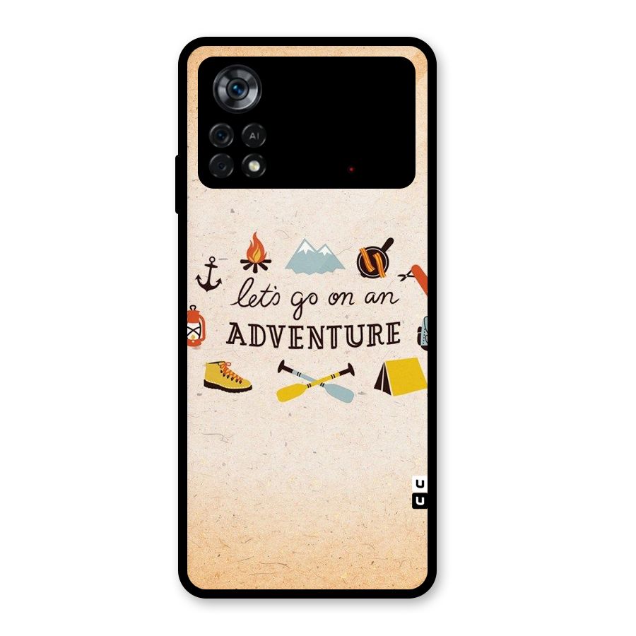 Lets Adventure Life Glass Back Case for Poco X4 Pro 5G