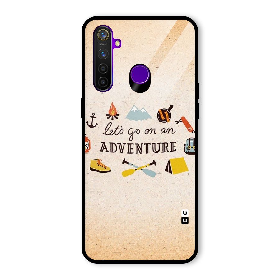 Lets Adventure Life Glass Back Case for Realme 5 Pro