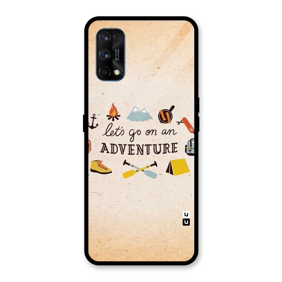 Lets Adventure Life Glass Back Case for Realme 7 Pro