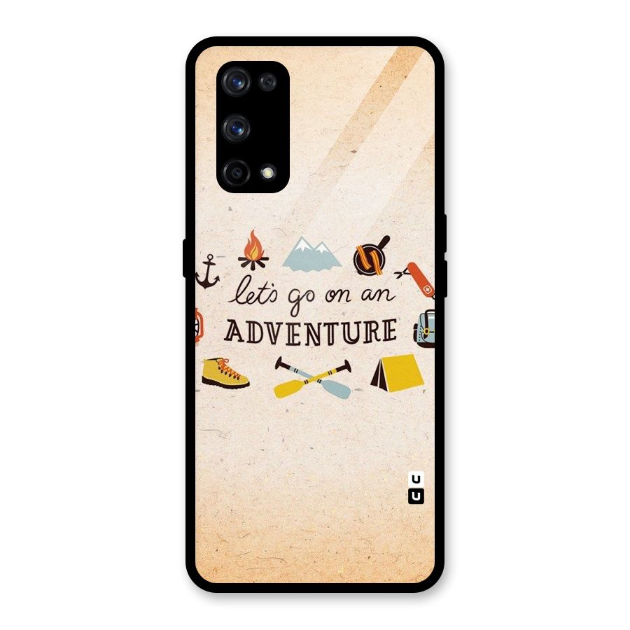 Lets Adventure Life Glass Back Case for Realme X7 Pro