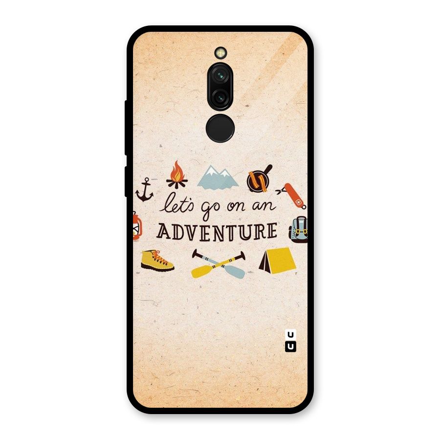 Lets Adventure Life Glass Back Case for Redmi 8