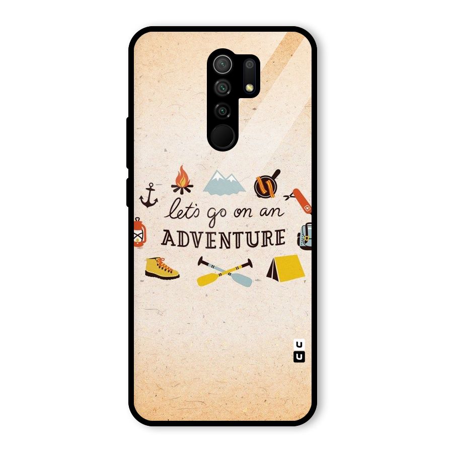Lets Adventure Life Glass Back Case for Redmi 9 Prime