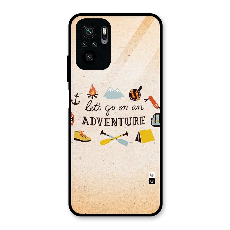 Lets Adventure Life Glass Back Case for Redmi Note 10S