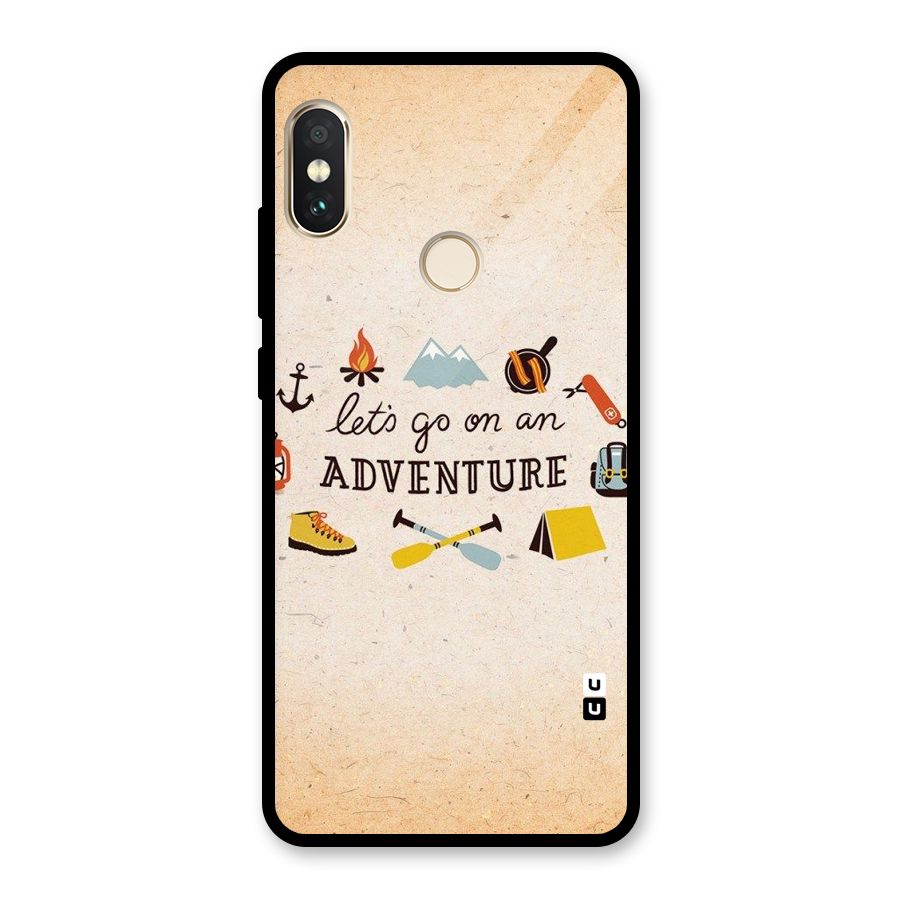 Lets Adventure Life Glass Back Case for Redmi Note 5 Pro