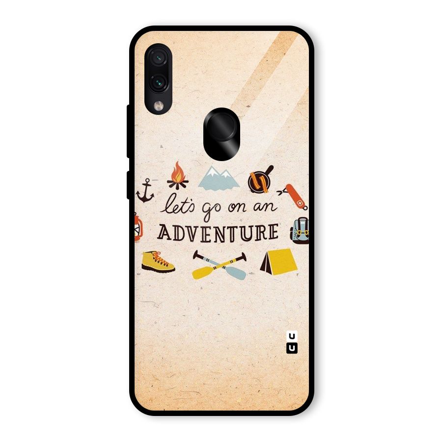 Lets Adventure Life Glass Back Case for Redmi Note 7S