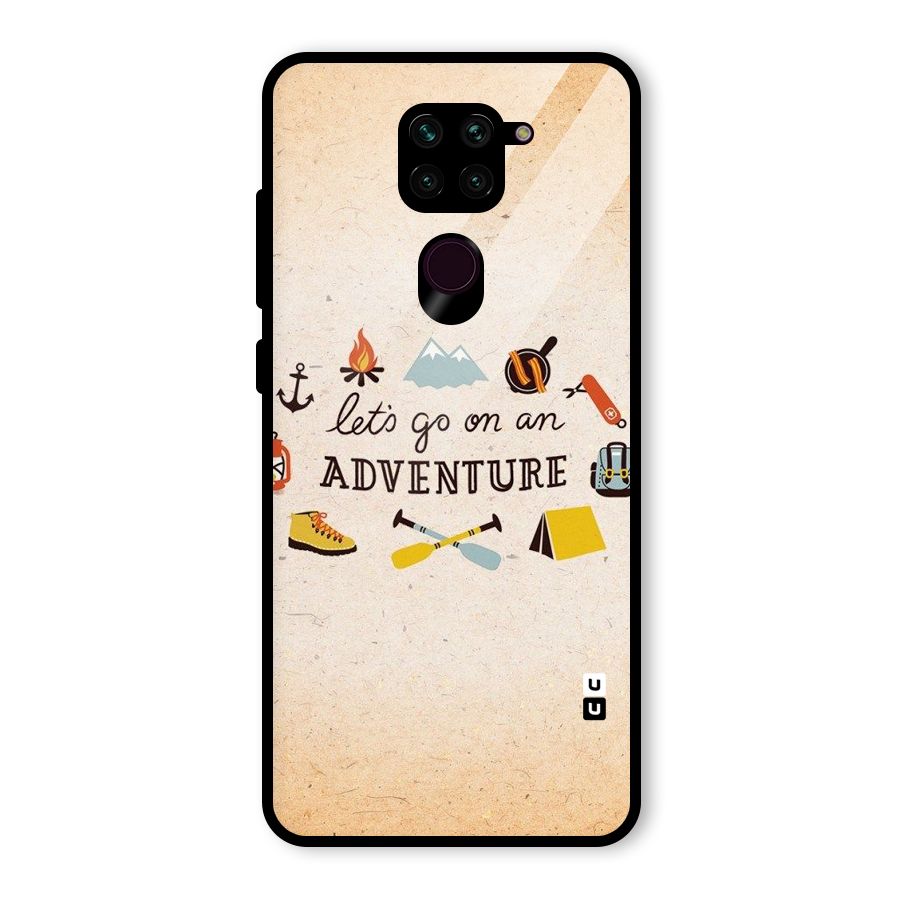 Lets Adventure Life Glass Back Case for Redmi Note 9