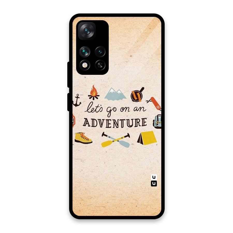 Lets Adventure Life Glass Back Case for Xiaomi 11i HyperCharge 5G