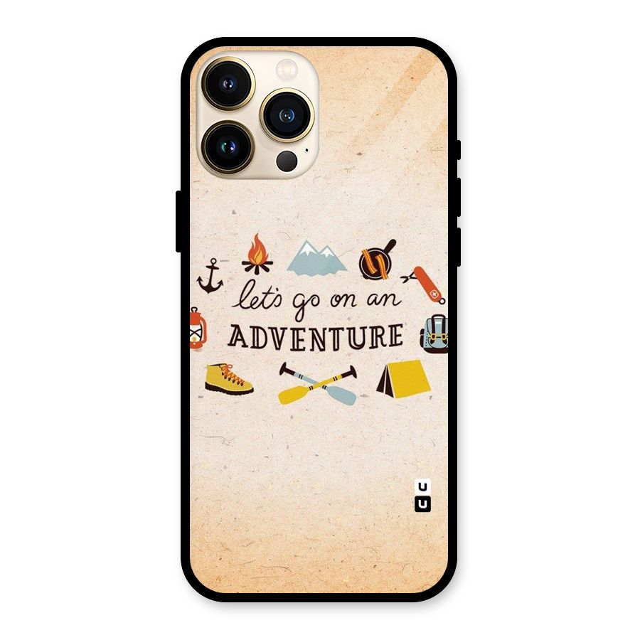 Lets Adventure Life Glass Back Case for iPhone 13 Pro Max