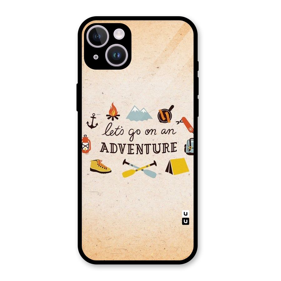 Lets Adventure Life Glass Back Case for iPhone 14 Plus