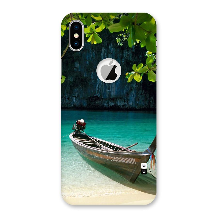 Lets Cross Over Back Case for iPhone XS Logo Cut