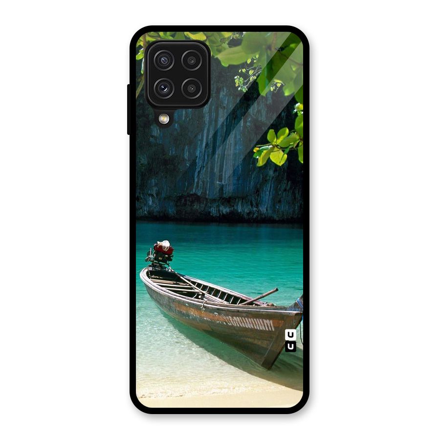 Lets Cross Over Glass Back Case for Galaxy A22 4G