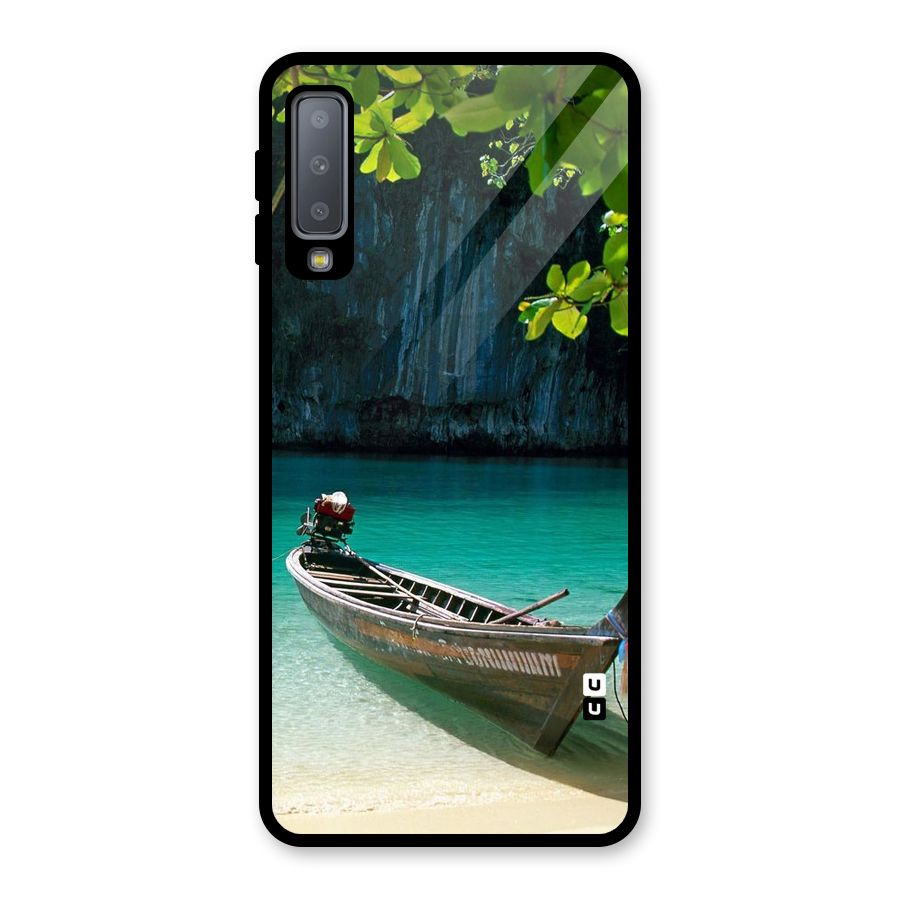Lets Cross Over Glass Back Case for Galaxy A7 (2018)