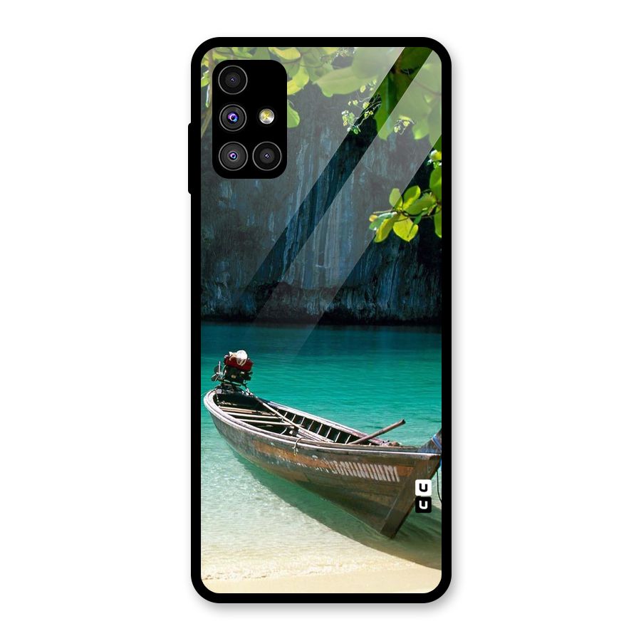 Lets Cross Over Glass Back Case for Galaxy M51