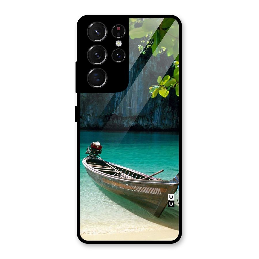 Lets Cross Over Glass Back Case for Galaxy S21 Ultra 5G