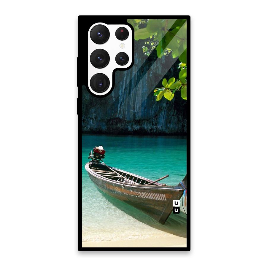 Lets Cross Over Glass Back Case for Galaxy S22 Ultra 5G