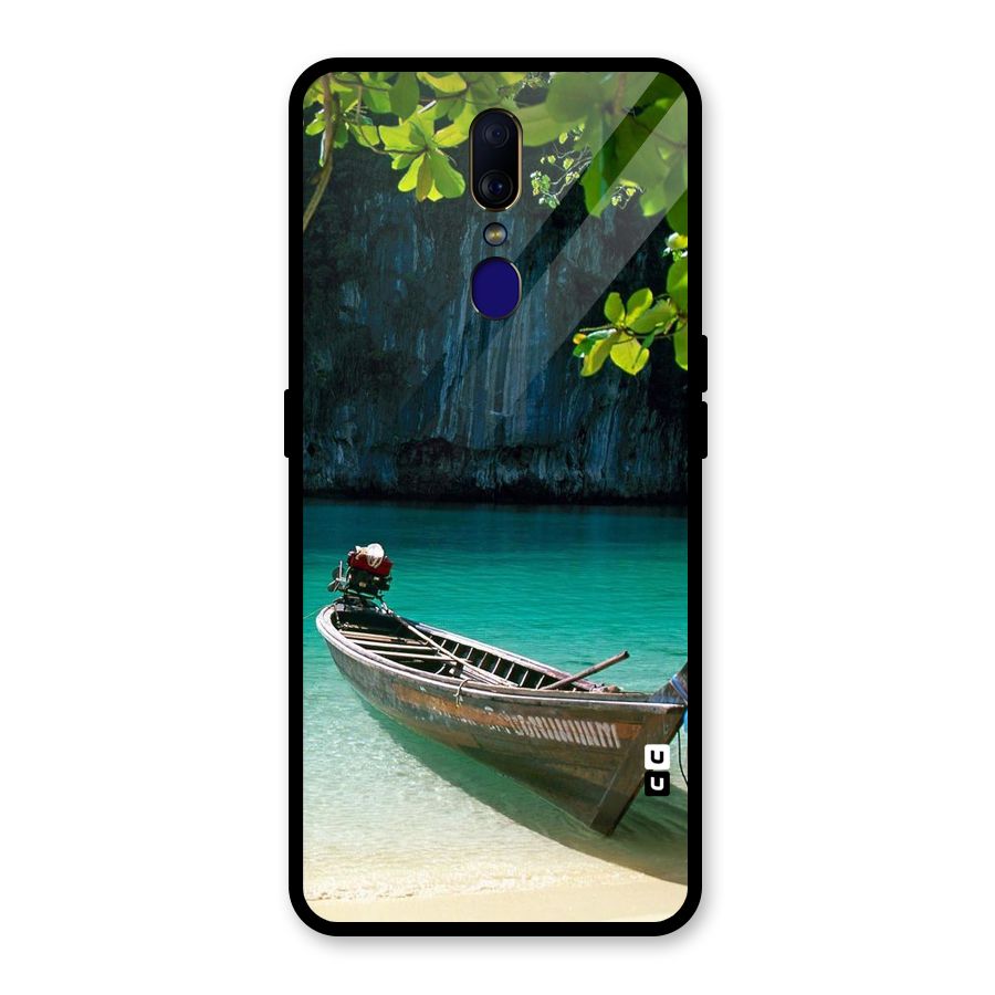 Lets Cross Over Glass Back Case for Oppo F11
