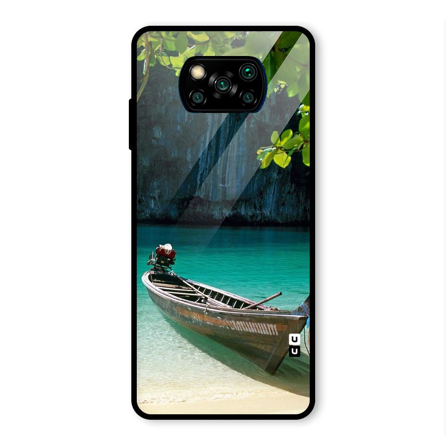 Lets Cross Over Glass Back Case for Poco X3 Pro