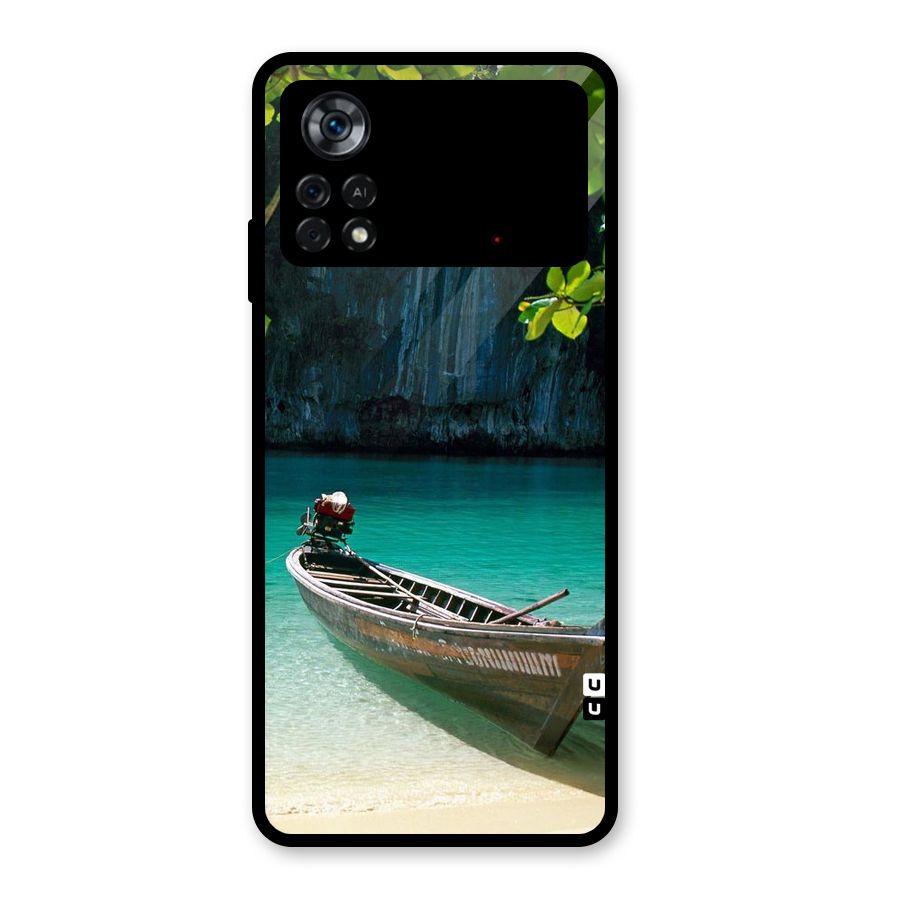 Lets Cross Over Glass Back Case for Poco X4 Pro 5G