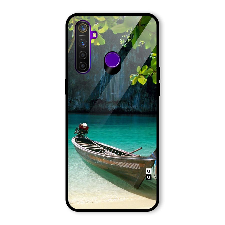 Lets Cross Over Glass Back Case for Realme 5 Pro