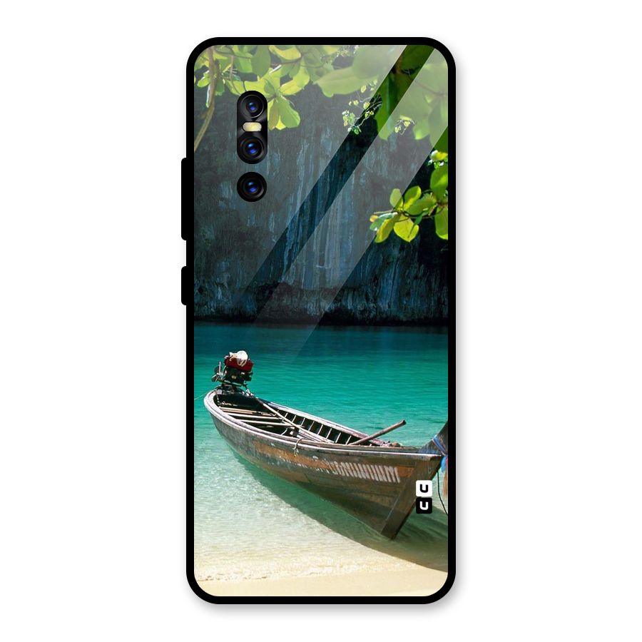 Lets Cross Over Glass Back Case for Vivo V15 Pro