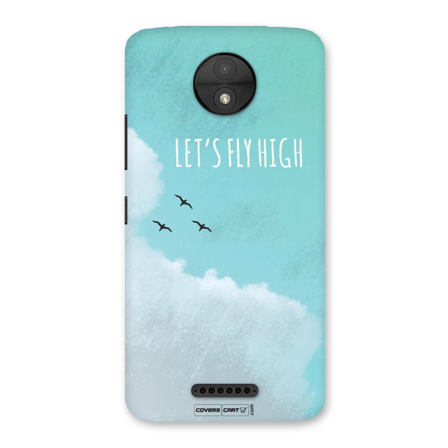 Lets Fly High Back Case for Moto C