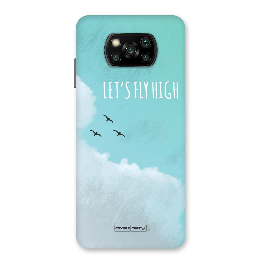 Lets Fly High Back Case for Poco X3