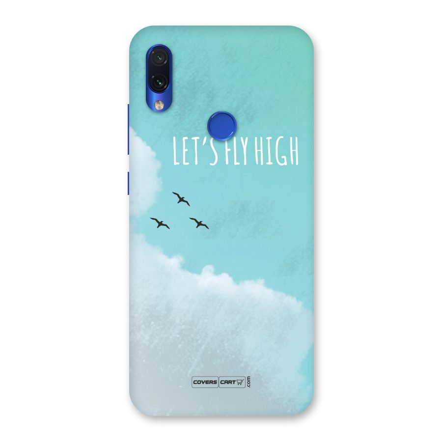 Lets Fly High Back Case for Redmi Note 7