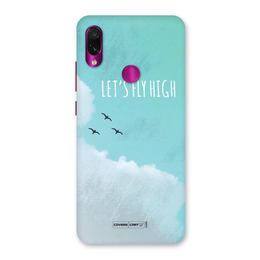 Lets Fly High Back Case for Redmi Note 7 Pro