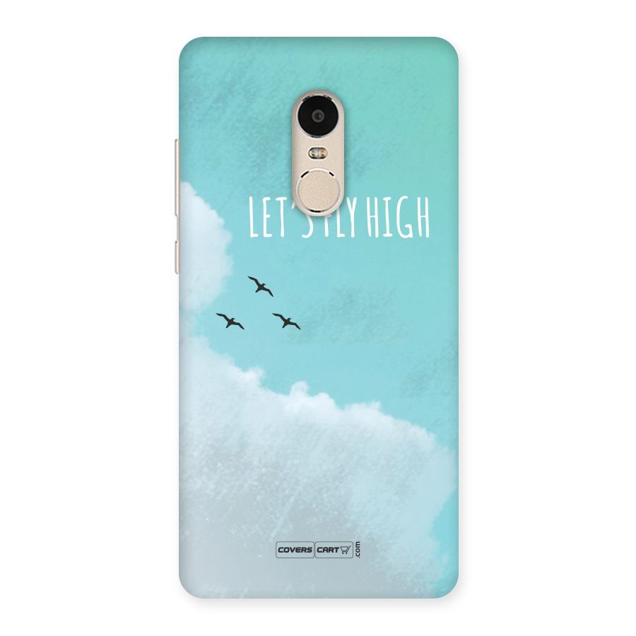 Lets Fly High Back Case for Xiaomi Redmi Note 4