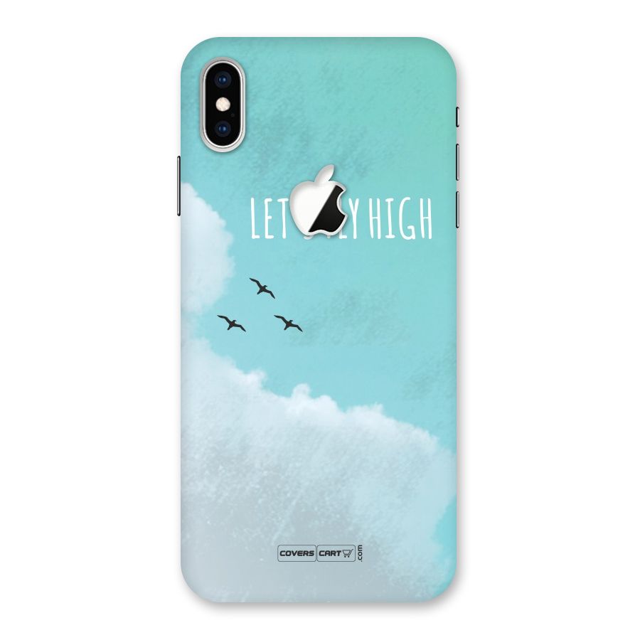 Lets Fly High Back Case for iPhone XS Max Apple Cut