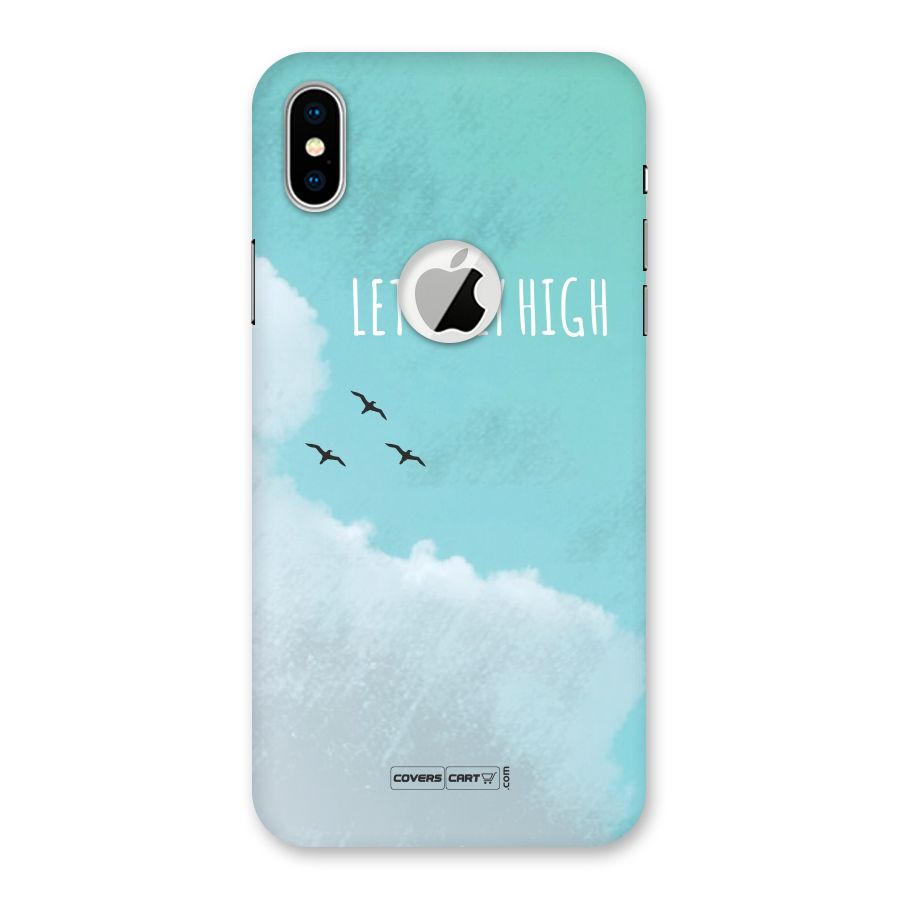 Lets Fly High Back Case for iPhone X Logo Cut