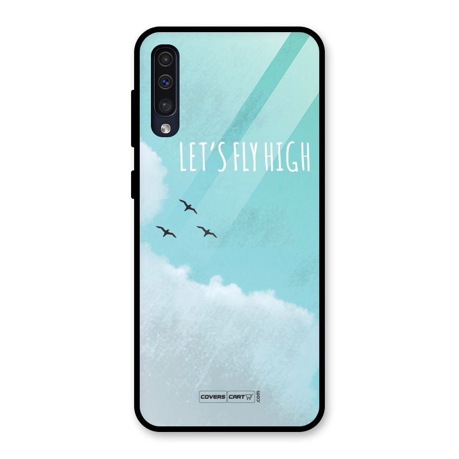 Lets Fly High Glass Back Case for Galaxy A30s