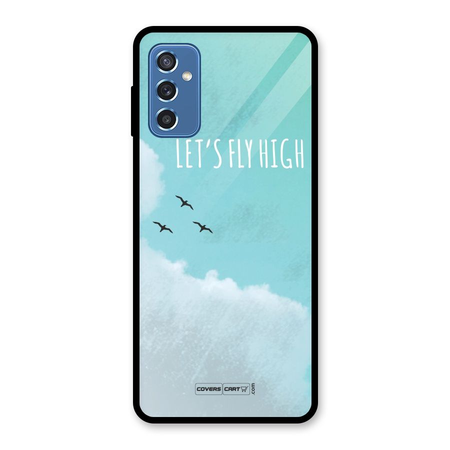 Lets Fly High Glass Back Case for Galaxy M52 5G
