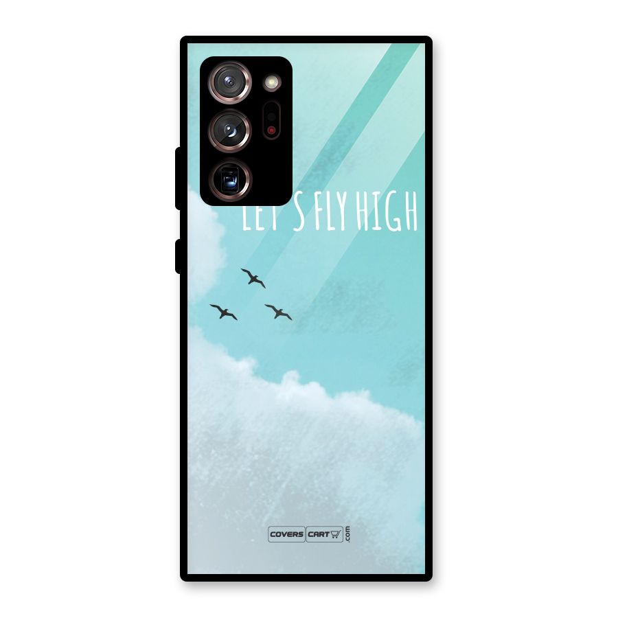 Lets Fly High Glass Back Case for Galaxy Note 20 Ultra