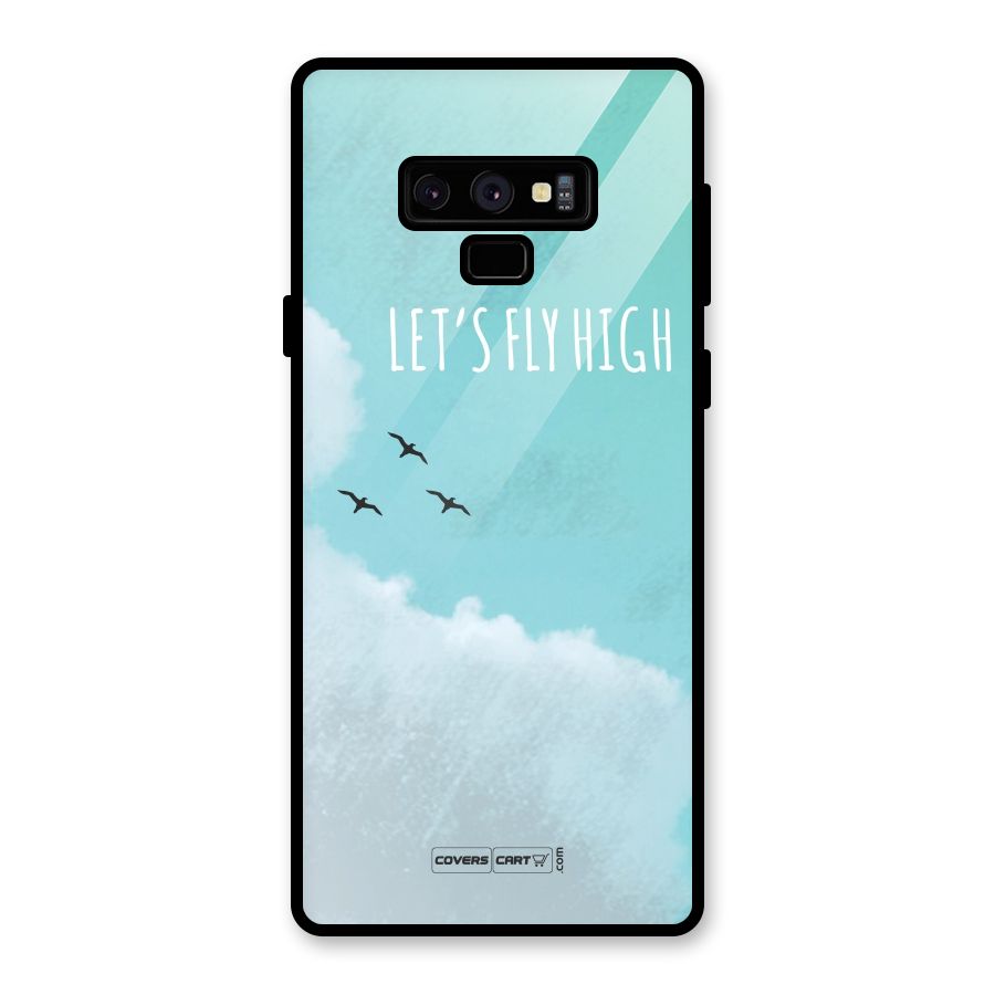 Lets Fly High Glass Back Case for Galaxy Note 9