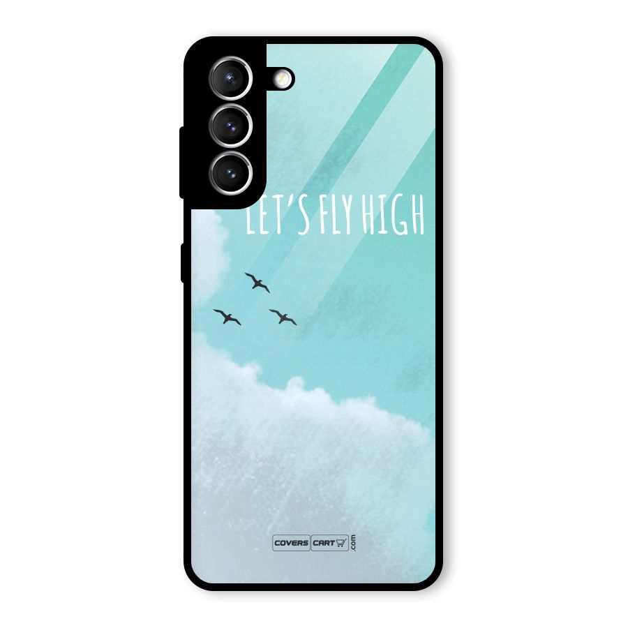 Lets Fly High Glass Back Case for Galaxy S21 5G
