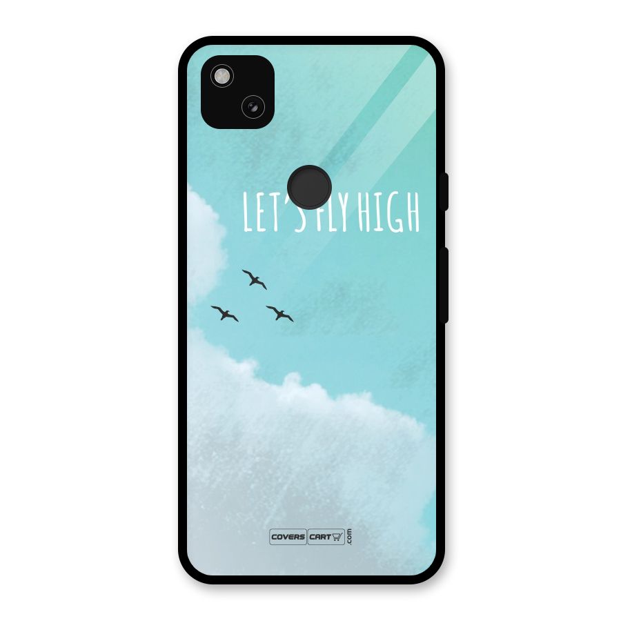 Lets Fly High Glass Back Case for Google Pixel 4a