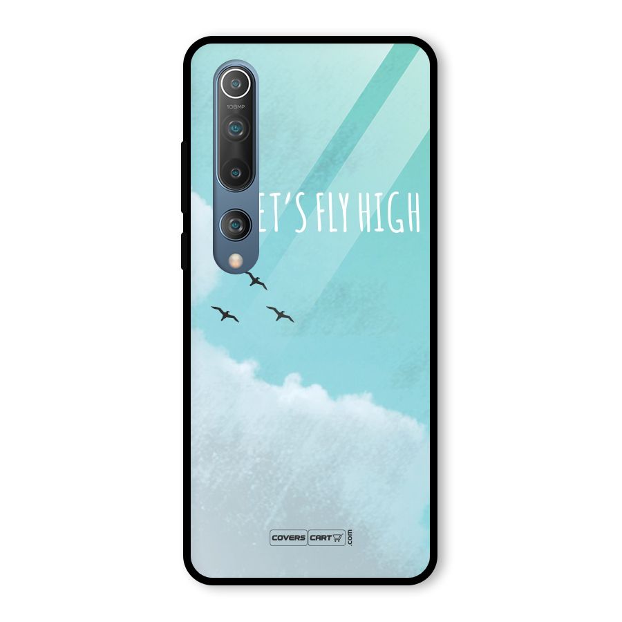Lets Fly High Glass Back Case for Mi 10