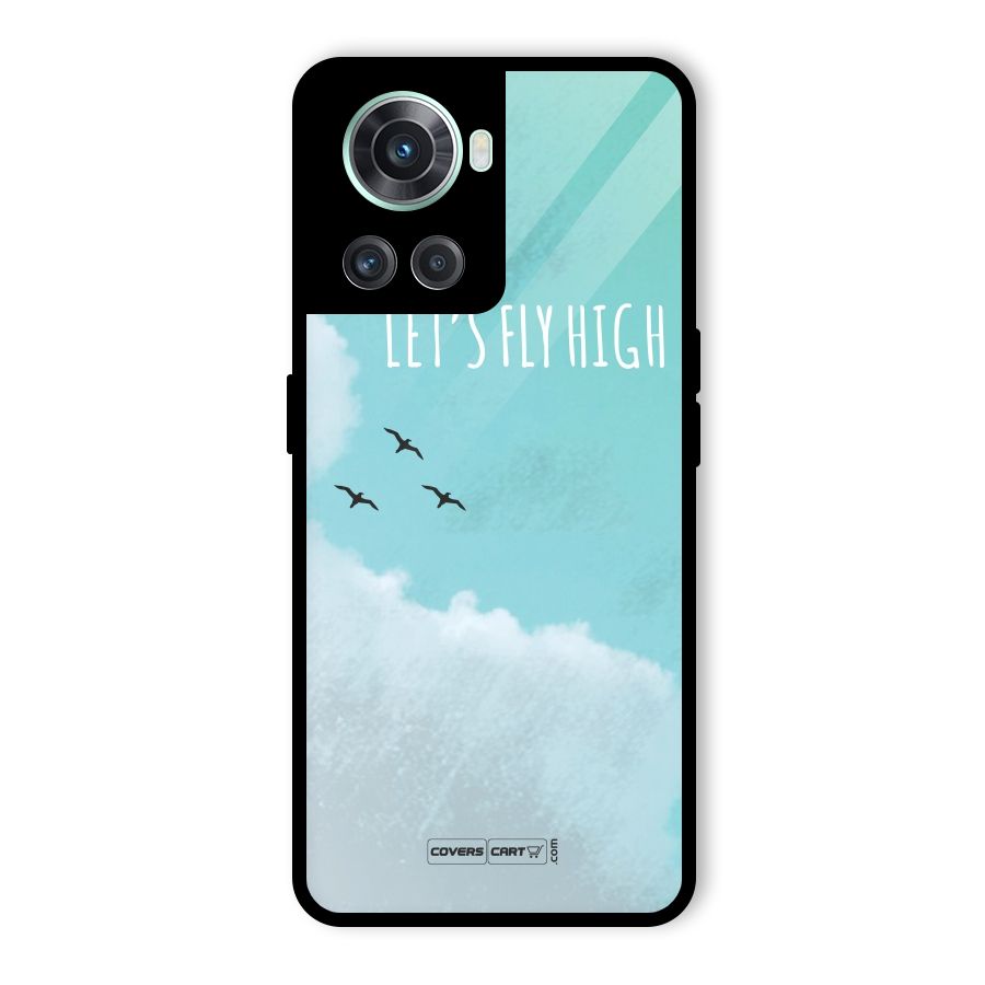 Lets Fly High Glass Back Case for OnePlus 10R