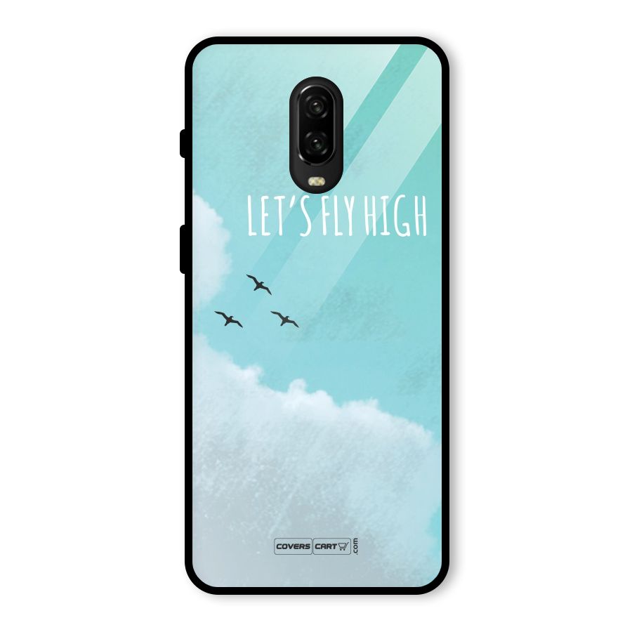 Lets Fly High Glass Back Case for OnePlus 6T