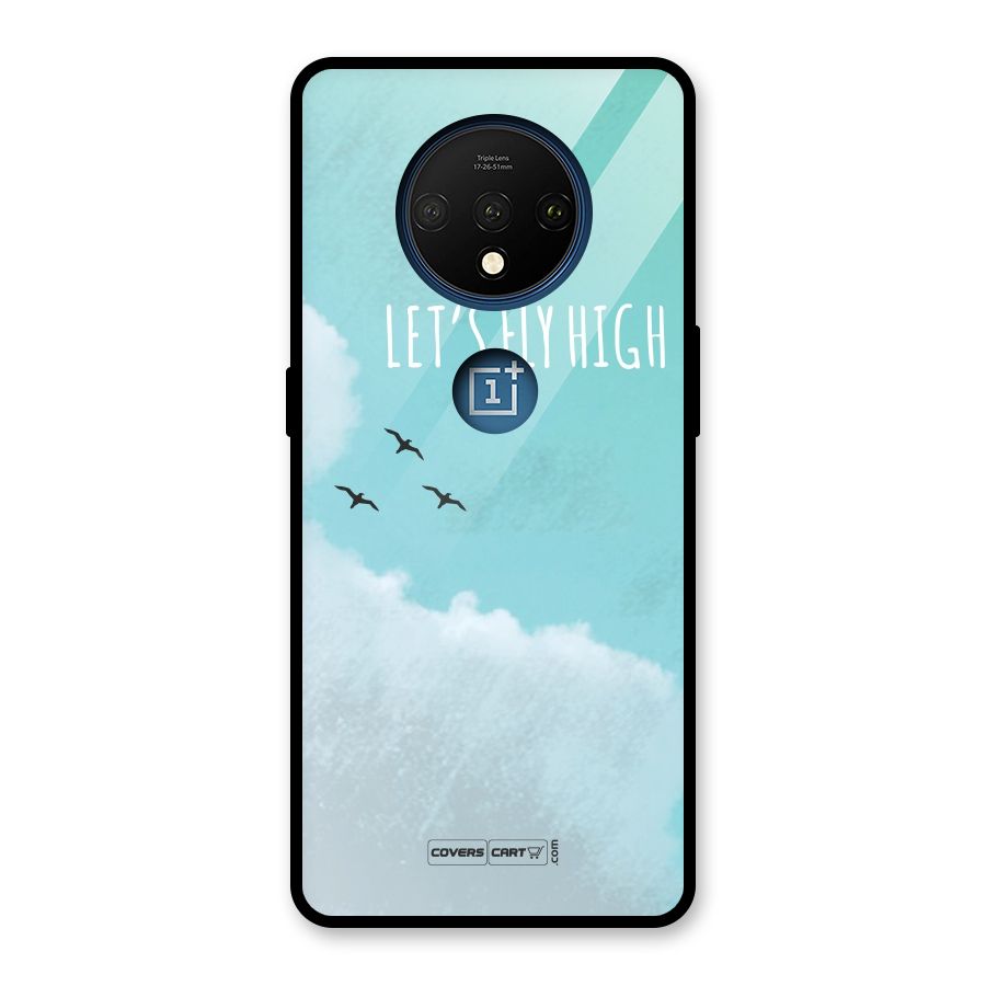 Lets Fly High Glass Back Case for OnePlus 7T