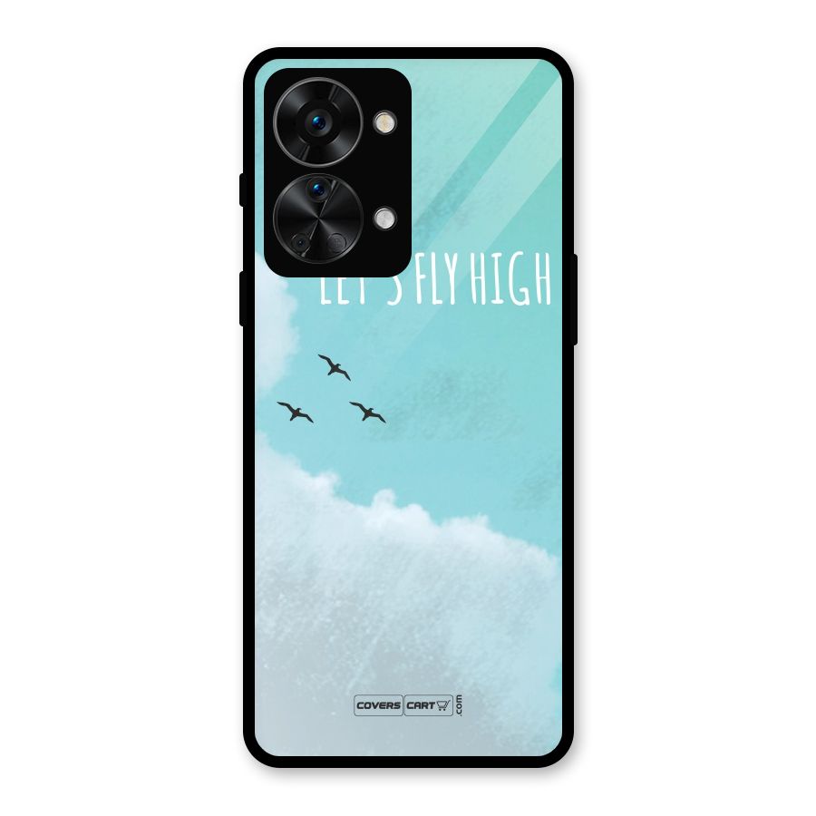 Lets Fly High Glass Back Case for OnePlus Nord 2T